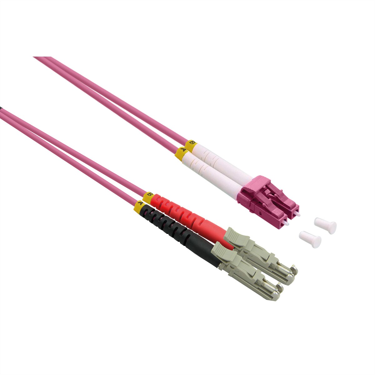ROLINE LWL-Kabel duplex 50/125µm OM4, LSH/LC, LSOH, violett, 10 m Image