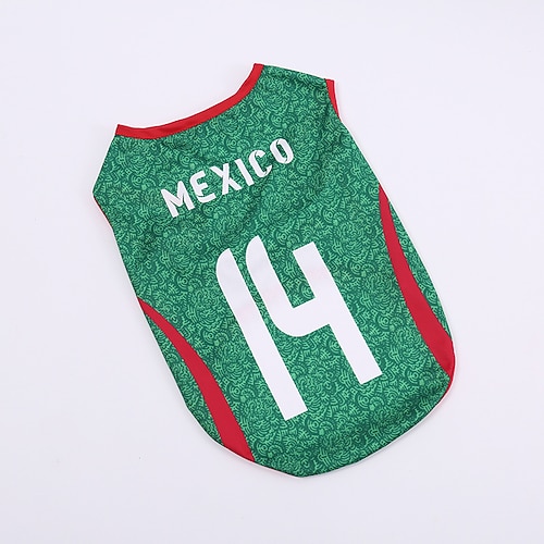 [Haustier-Fußballtrikot] 1-teiliges Haustier-Trikot, Trikot 2026, Haustier-Fußballuniform, Hundeweste, Katzen-T-Shirt, bequemes, atmungsaktives Material Image