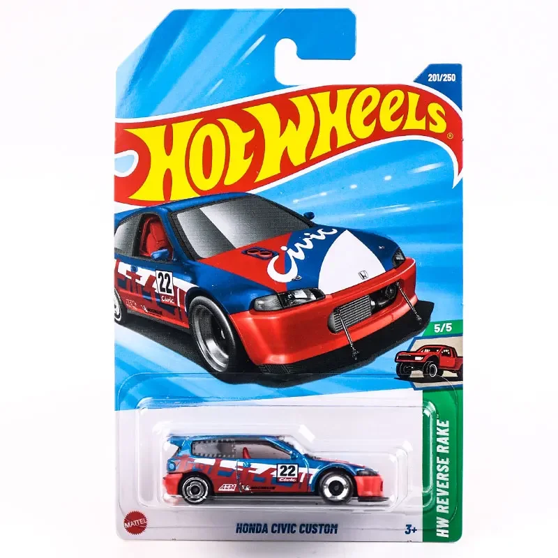 2025K Original Hot Wheels Auto Honda Civic Custom Spielzeug für Jungen 1/64 Diecast Voitures Legierung Modell HW Reverse Rake juguetes Geschenk Image