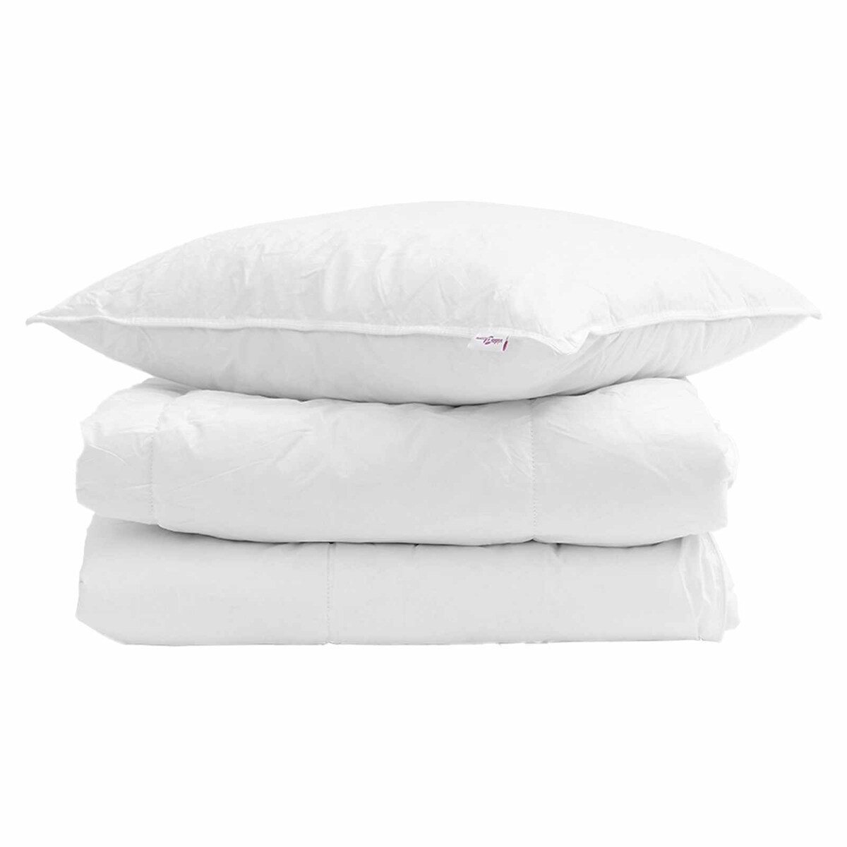 vidaXL Winterbettdecke mit Kissen 2 pcs Weiß Daunenfeder Image