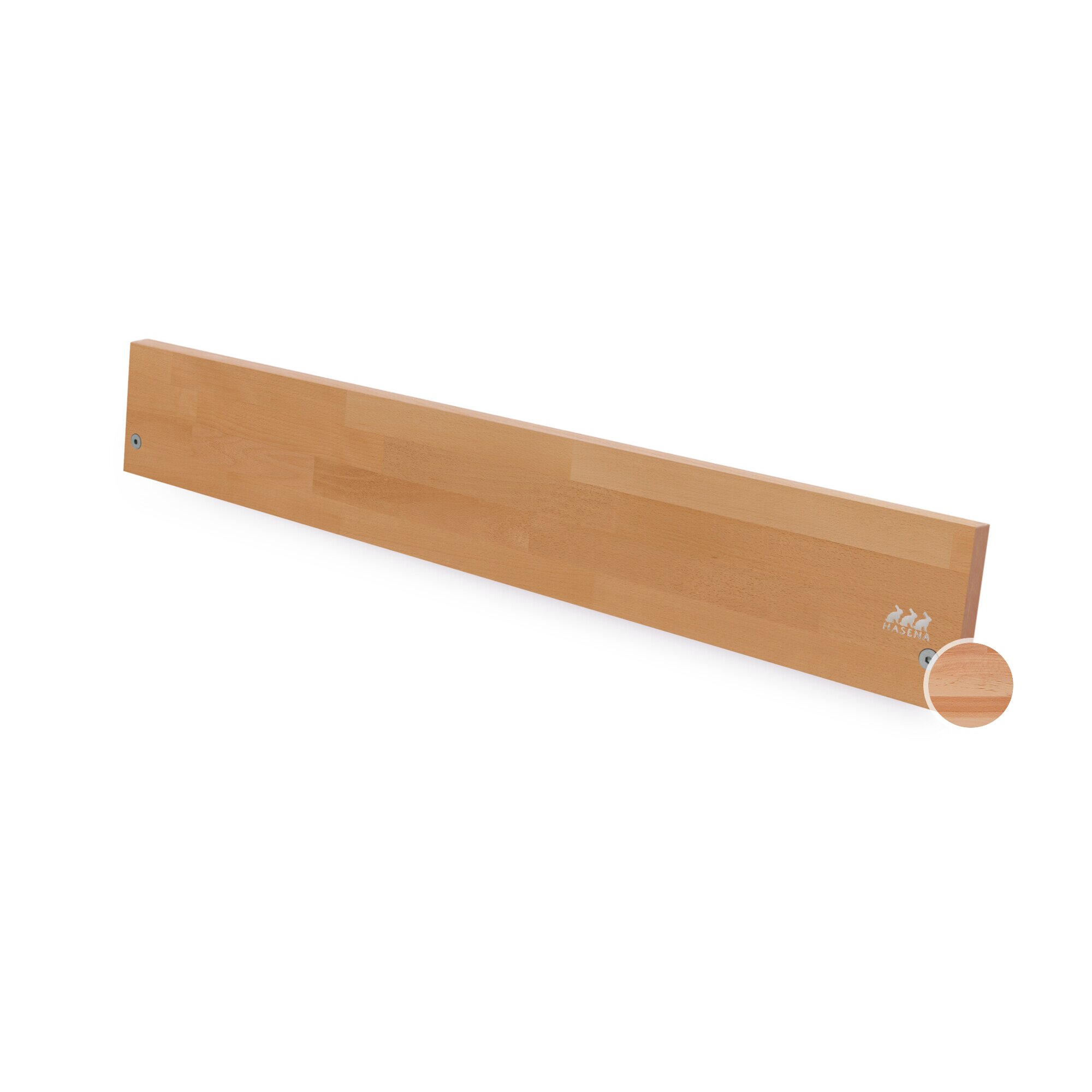 Hasena »Elito« Massivholzbett, Kopfteil gepolstert 180x220 cm / Weiss deckend, lackiert / Kitana beige Image