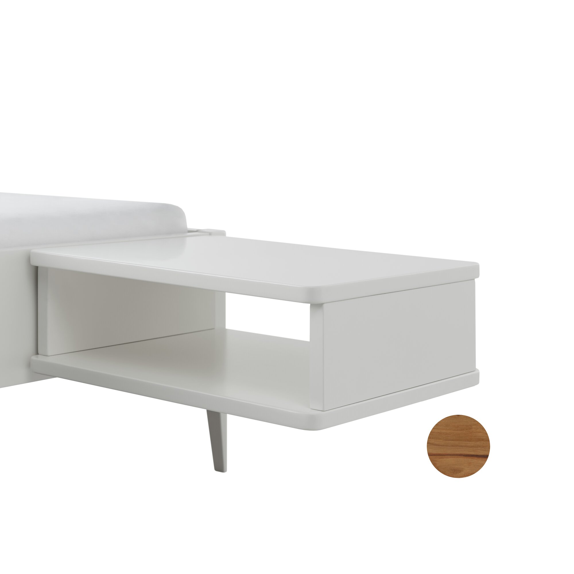 Hasena Nachttisch Seva MDF weiss deckend, lackiert