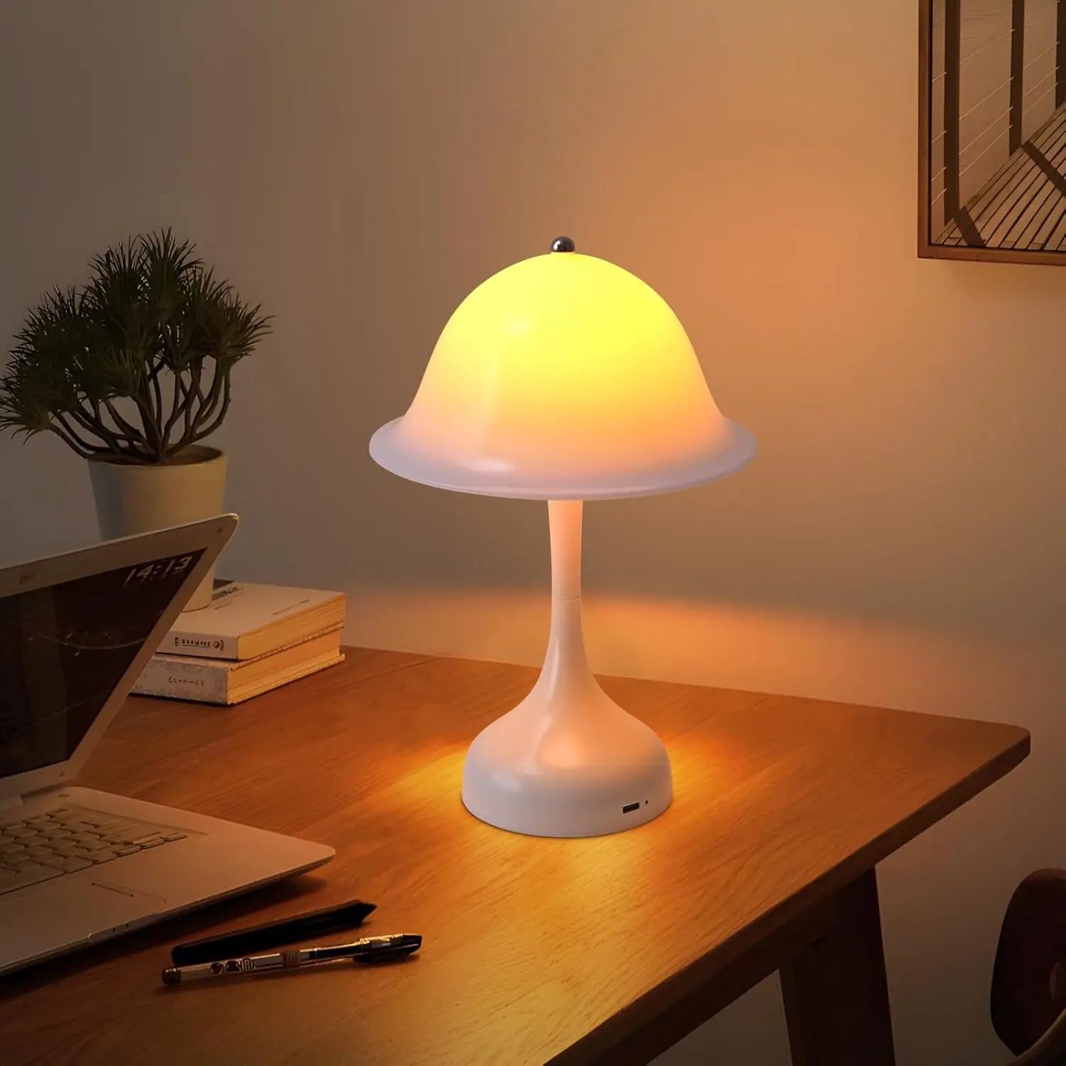 Lampe de table sans fil, lampe de chevet LED – Lampe de table à piles, intensité réglable 2000K-6500K, lampes de chevet tactiles, lampes de table blanches rechargeables par USB, design moderne, lampes