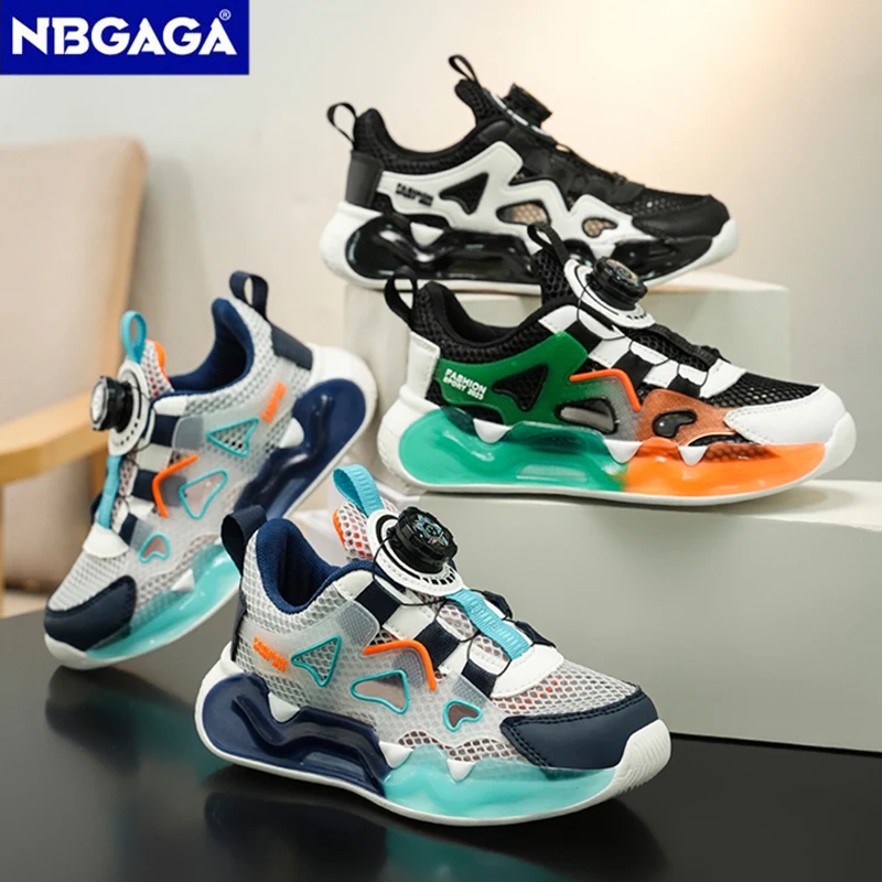 Atmungsaktive Mesh-Kinder-Sneaker, leichte Sommer-Freizeitschuhe für Jungen, Schule, Sport, Wandern, Größe 28–39