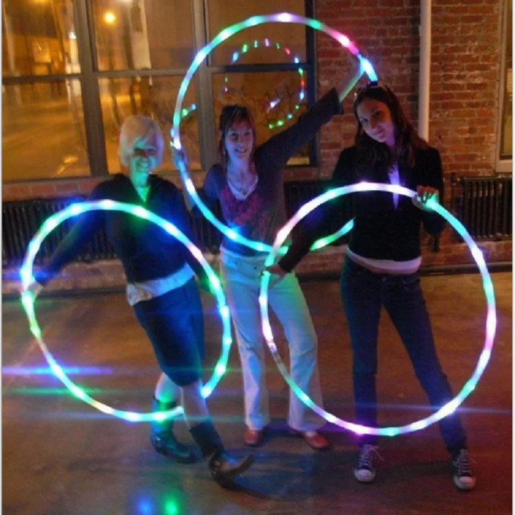 Cerceau de fitness Loss Sports, équipement de fitness pour la maison et la salle de sport, cerceau de fitness LED coloré avec poids amovible
