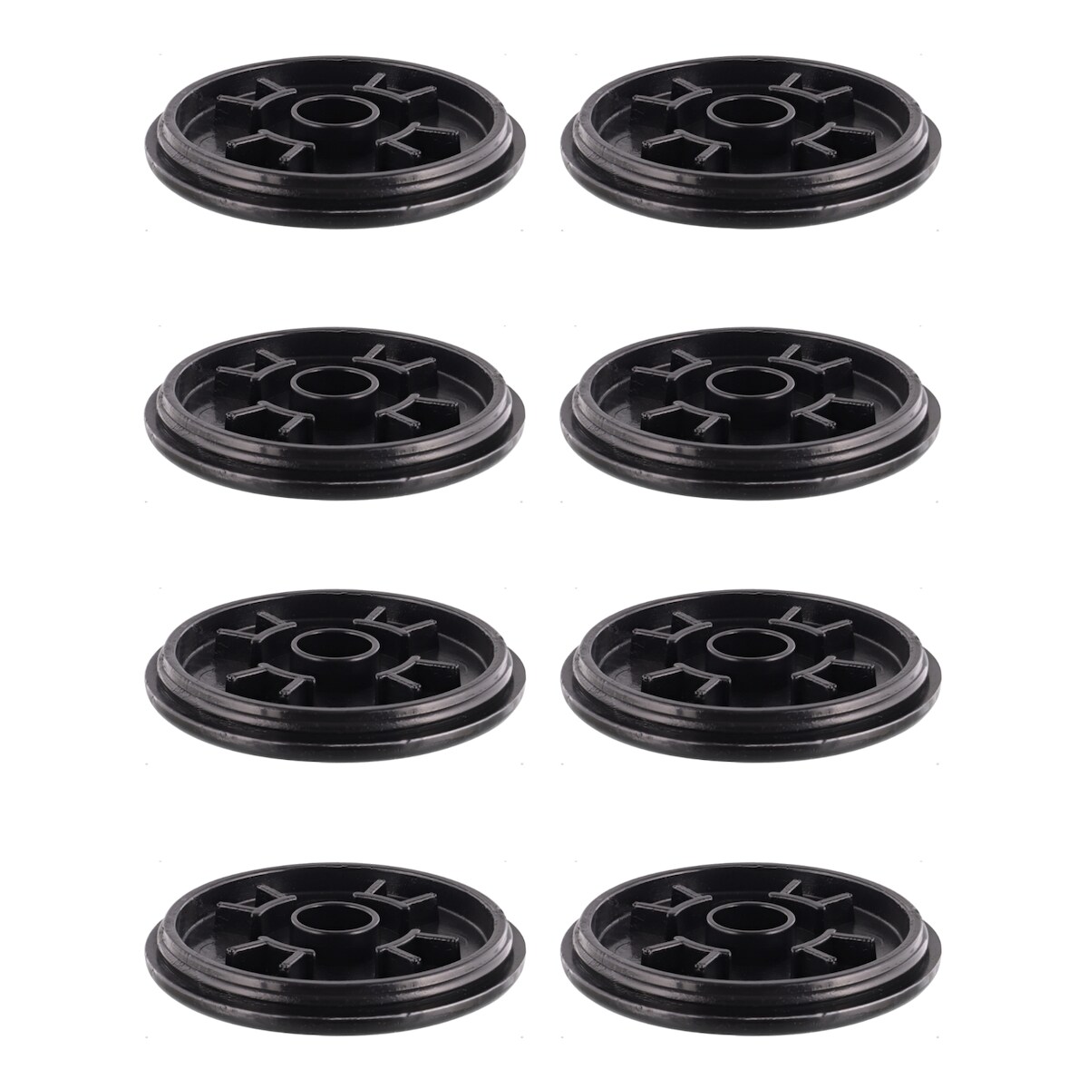 WAGNER QuickClick® Kunststoffgleiter robust BLACK - 8er-Set Ersatzgleiter Ø 50 mm - für Basis Ø 50 mm, DE Ware- 15824900 Image