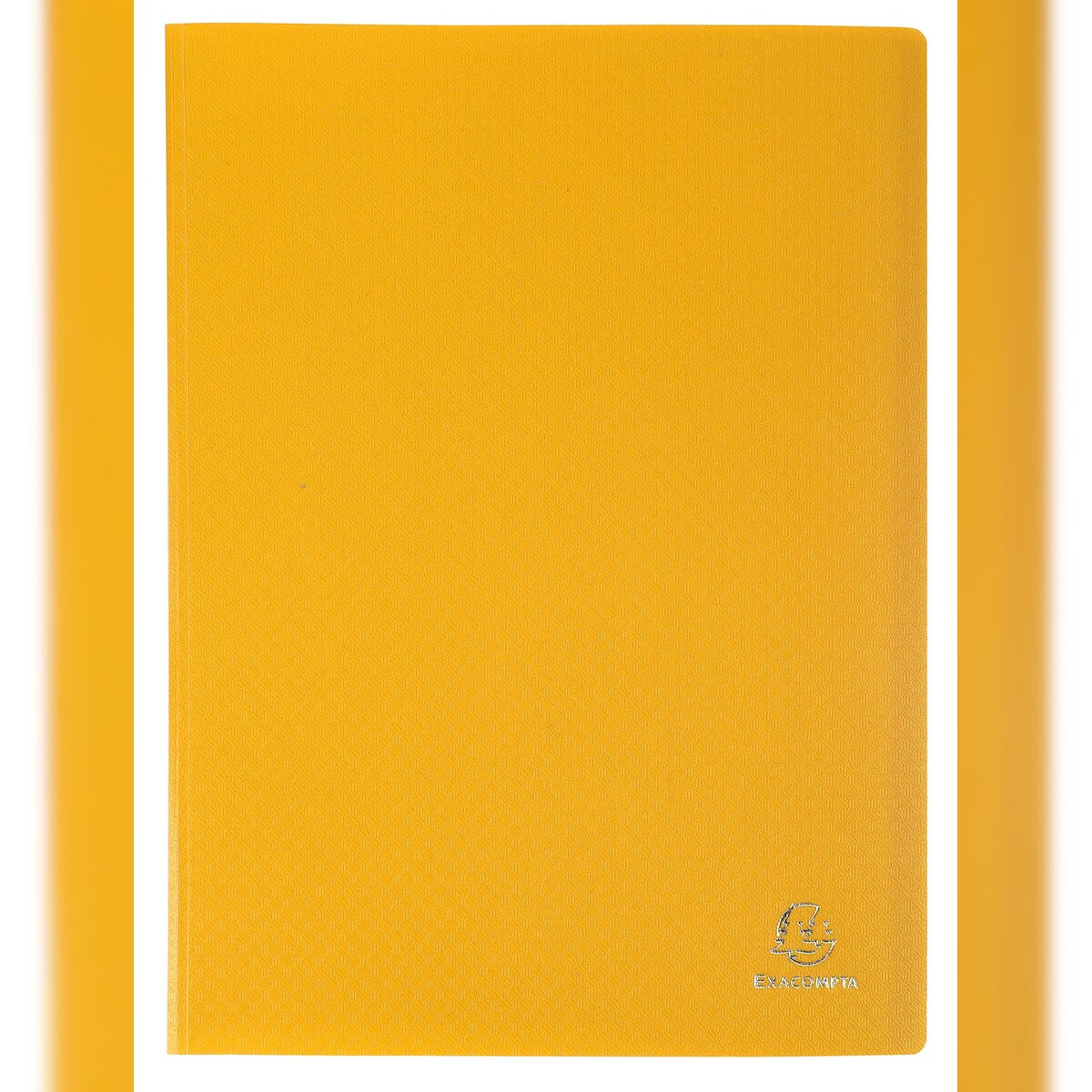 Exacompta 8569E 8x Sichtmappe aus weichem PP 300µ mit 60 gekörnten Hüllen, blickdicht, für Format DIN A4 - Gelb Image