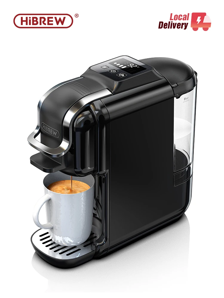 HiBREW 5in1 Kapselkaffeemaschine Heiß/Kalt Espresso Cafetera Cappuccino Kaffeemaschine Lavaza Dolce Gusto Nespresso Pulver H2C Image