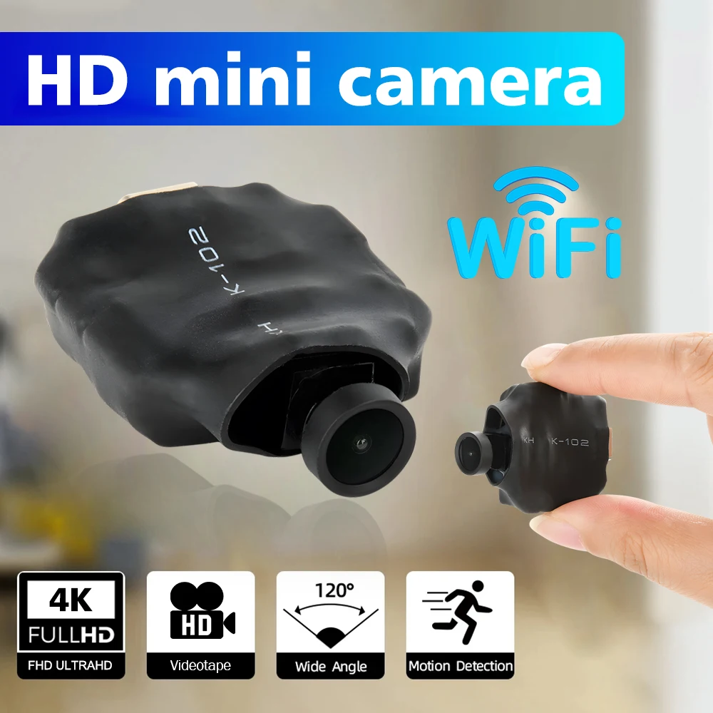 4K HD Wireless WIFI IP Micro Mini Kleinste Kamera DIY Kamera 5X Zoom Bewegungserkennung Remote View Unterstützung Cloud Storage Image