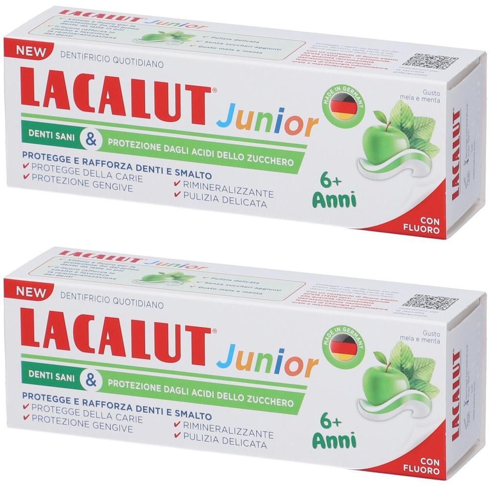 LACALUT Junior Dentifricio 6+ Anni 2x55 ml