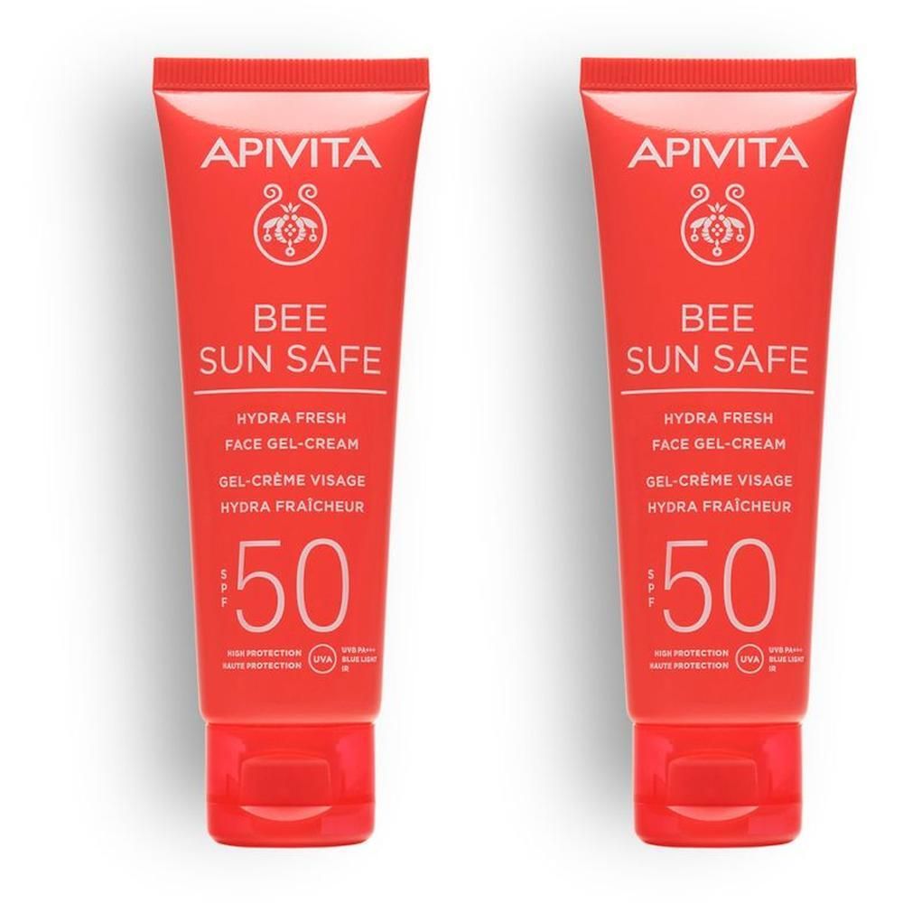 Apivita Bee Sun Safe Hydra Fresh Crema- Gel solare viso SPF50 texture