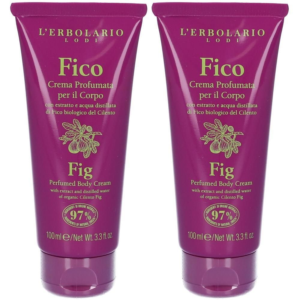 L' Erbolario Crema Corpo Profumata al Fico 2x100 ml