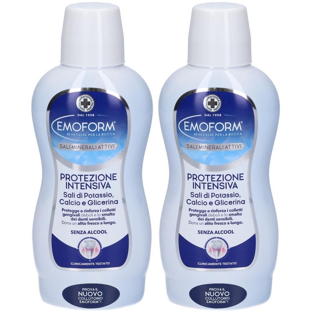 Emoform Collutorio Protezione Intensiva 2x400 ml