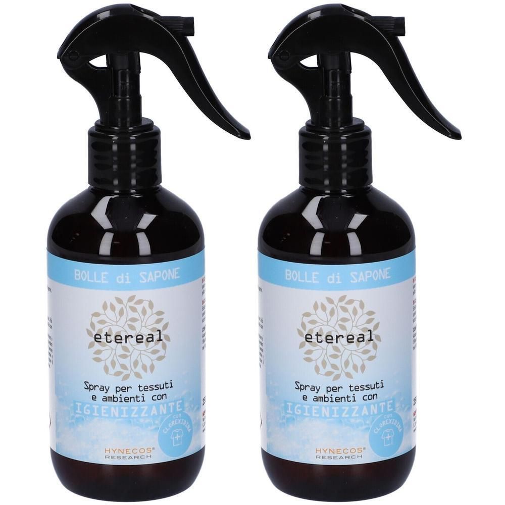 Etereal Bolle Di Sapone Profumatore Spray Tessuti Ambienti 2x250 ml