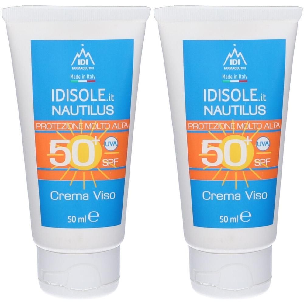 Idisole.it Nautilus Crema Solare Viso SPF50+ 2x50 ml