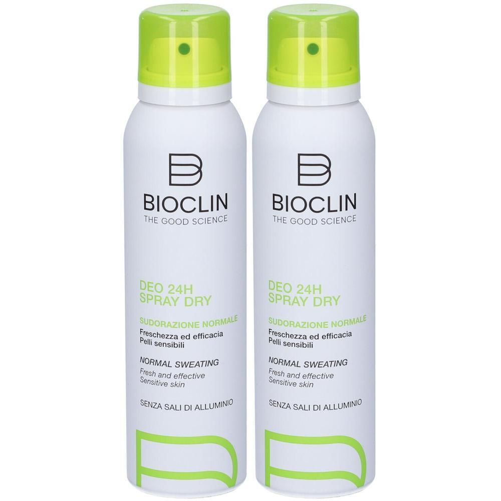 Bioclin Deo 24H Spray Dry Sudorazione Normale 2x150 ml