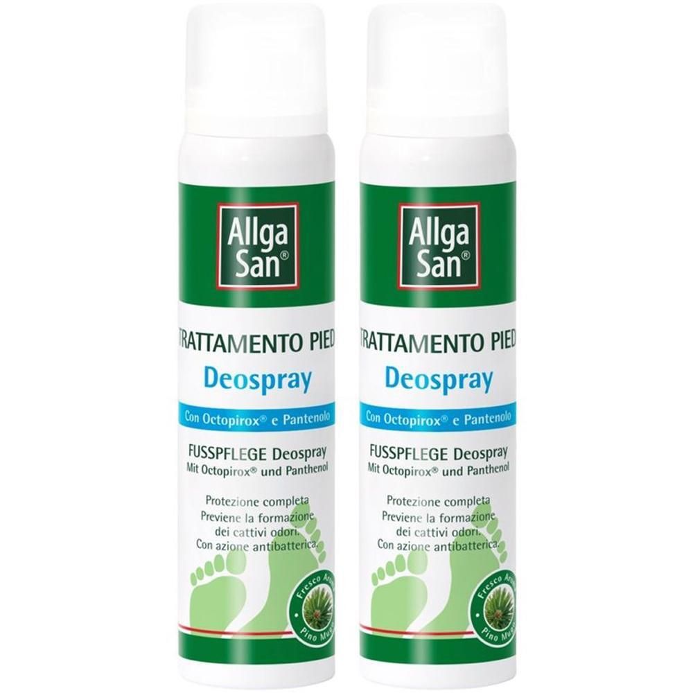 Allga San® Trattamento Piedi Deodorant Spray 2x100 ml piedi
