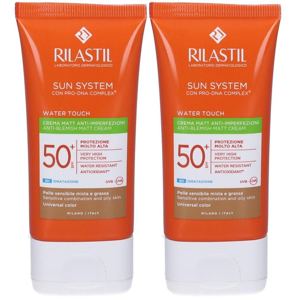 RILASTIL® Water Touch Color Fluido Spf50+ 2x50 ml