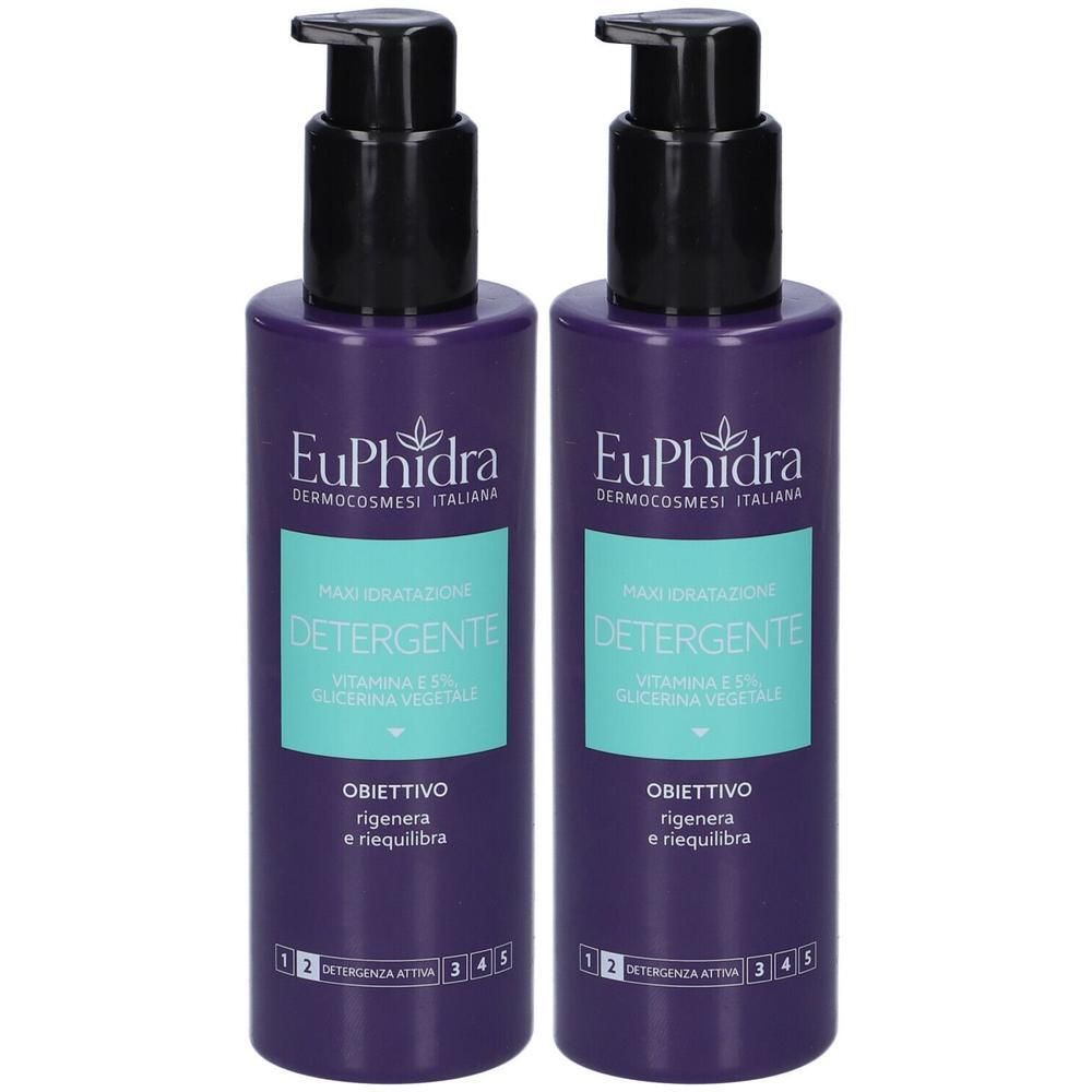 Euphidra Maxi Idratazione Detergente Vitamina E 2x200 ml