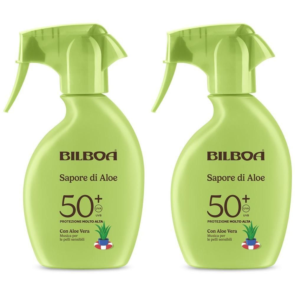 Bilboa Sapore di Aloe Crema Solare Trigger SPF 50+ con aloe vera 2x250
