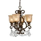 Crystorama Norwalk 17 Inch 4 Light Mini Chandelier - 7504-BU-CL-SAQ