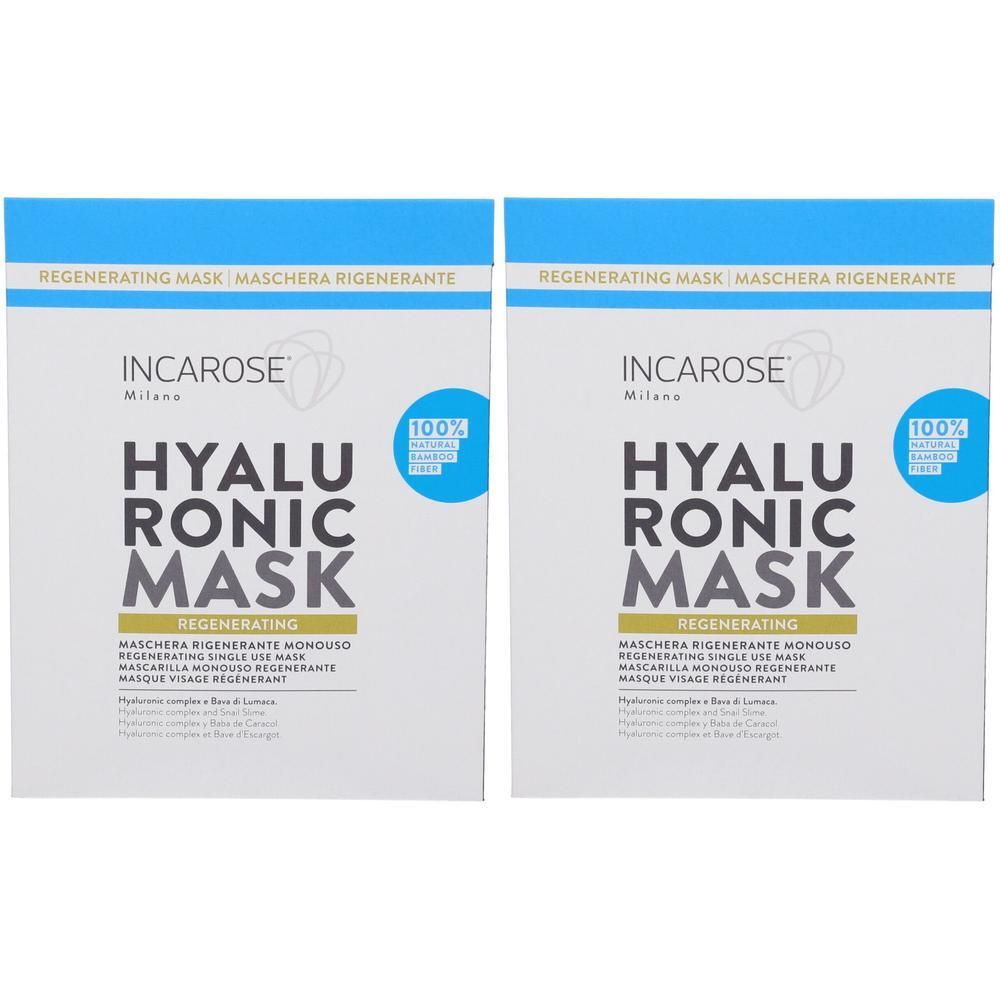 Incarose Hyaluronic Maschera Tessuto Rigenerante Monouso 2x17 ml