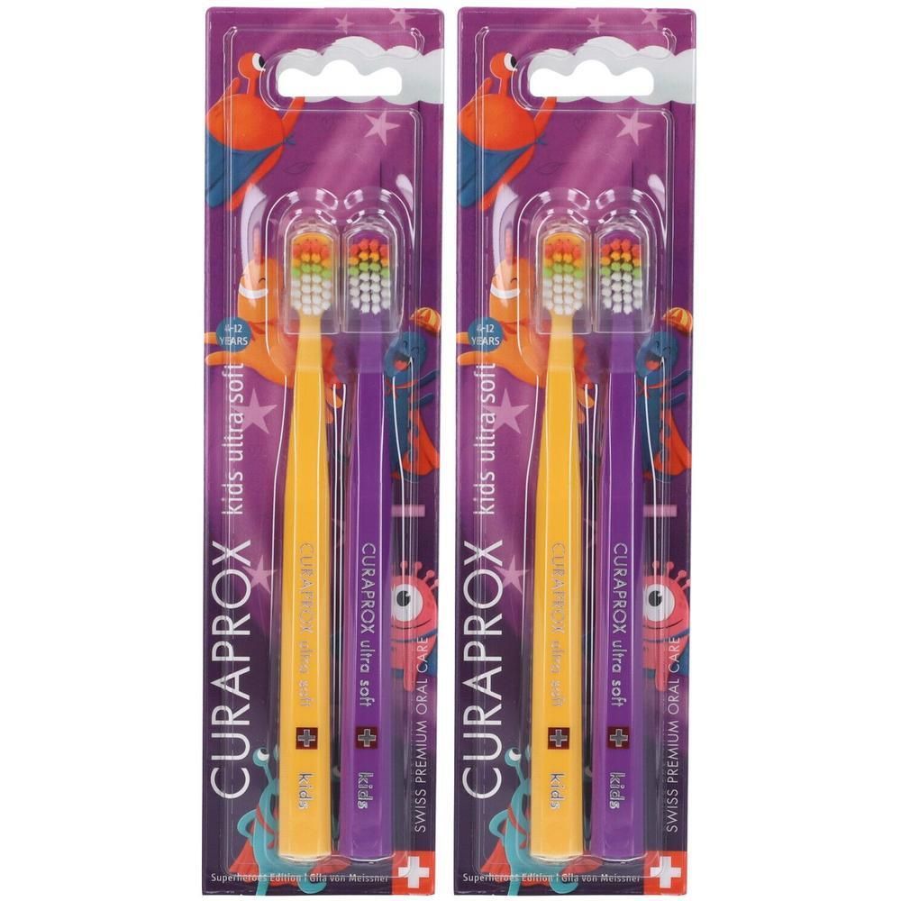 Curaprox Spazzolino Cs Kids Supereroi Edition 2x1 St