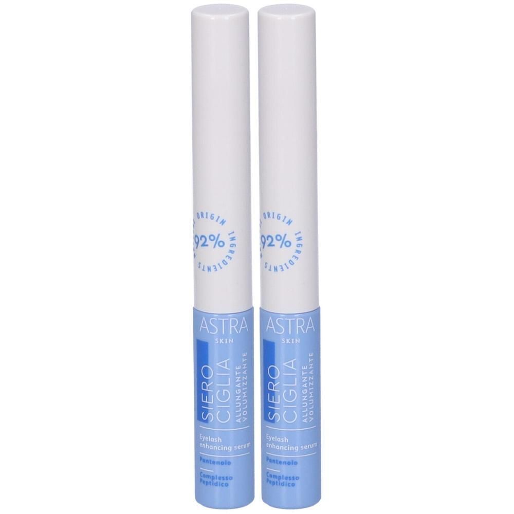 Astra Skin Siero Ciglia Trattamento Allungante Volumizzante 2x4 ml