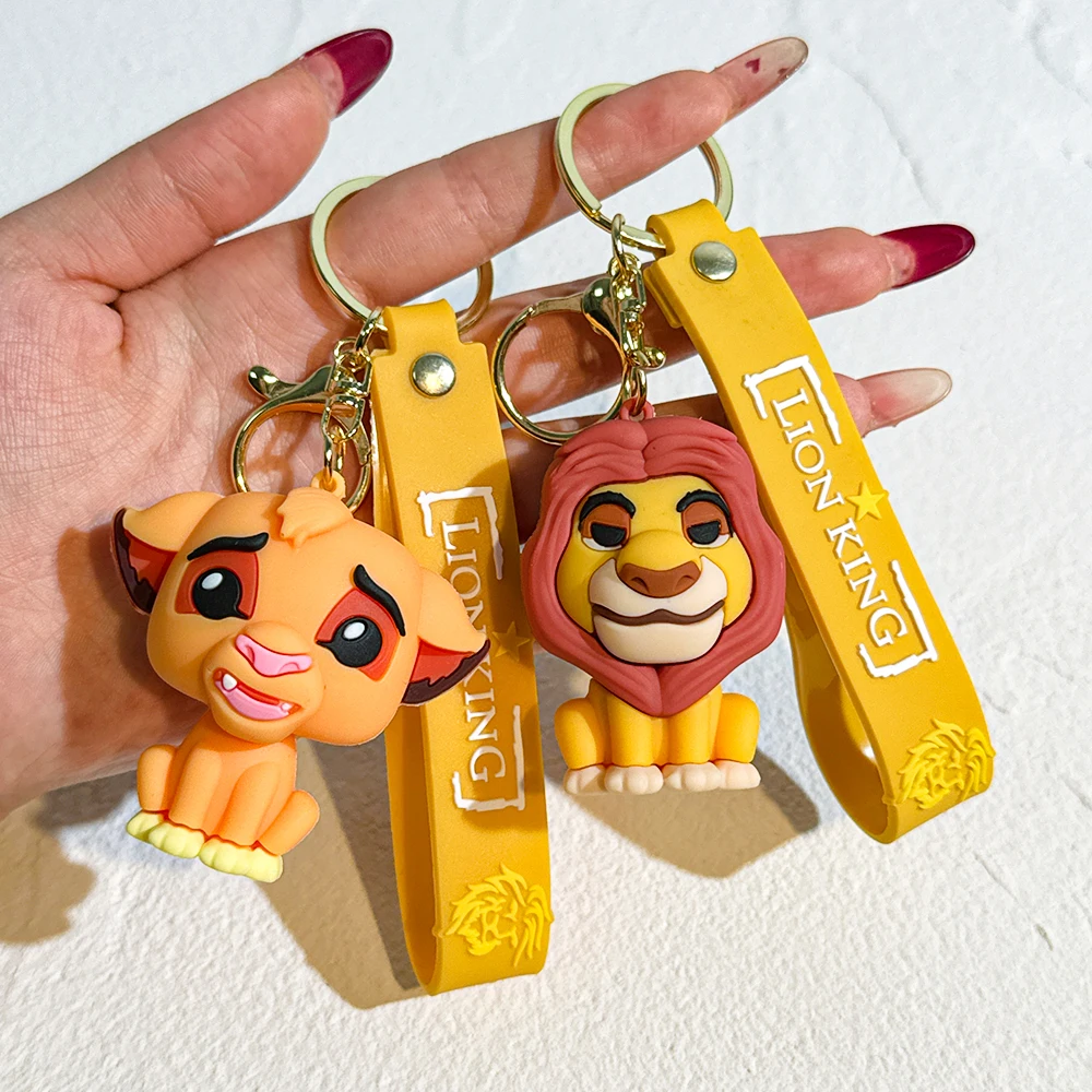 Disney Der König der Löwen Niedlicher Cartoon-Schlüsselanhänger, kreatives modisches trendiges Design, Schlüsselanhänger-Rucksack-Dekoration, Auto-Schlüsselanhänger-Rucksack Image