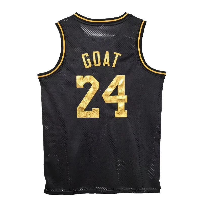 Goat 24 Retro 90er Hip-Hop-Basketball-Mode-Tanktop mit Aufdruck, schnell trocknend, atmungsaktiv, lässig