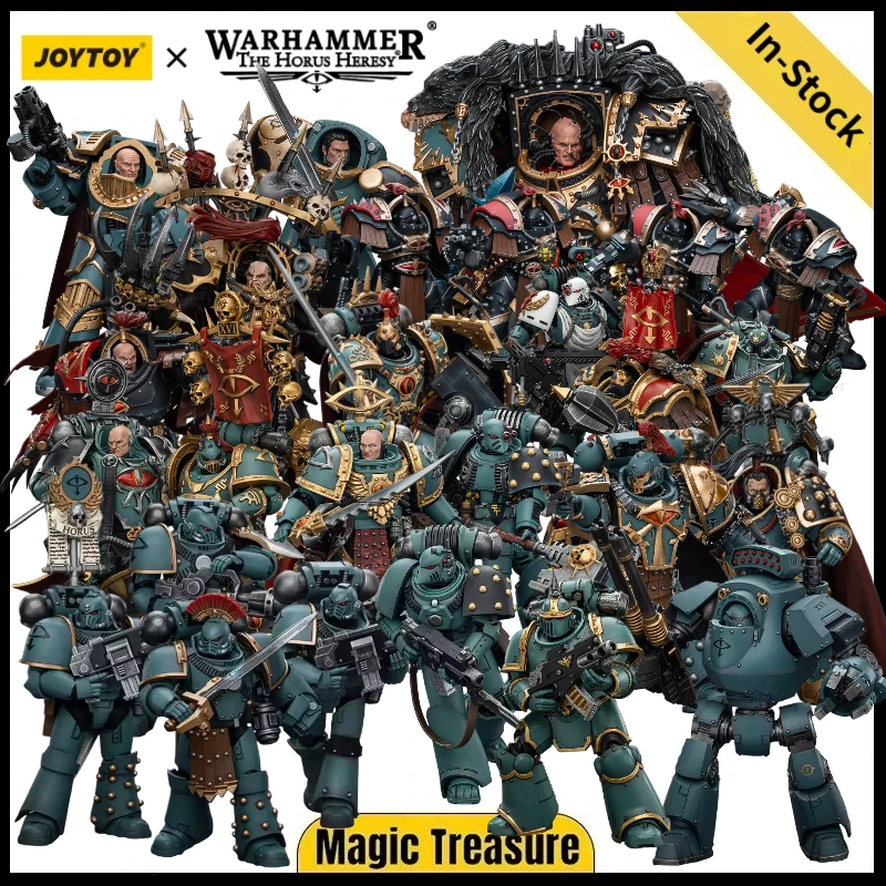 JOYTOY Warhammer 40K Söhne des Horus Aximand Justaerin Terminator Abaddon MKIII MK VI Dunkler Botschafter Konsul Vheren Ashurhaddon 1/18 Image