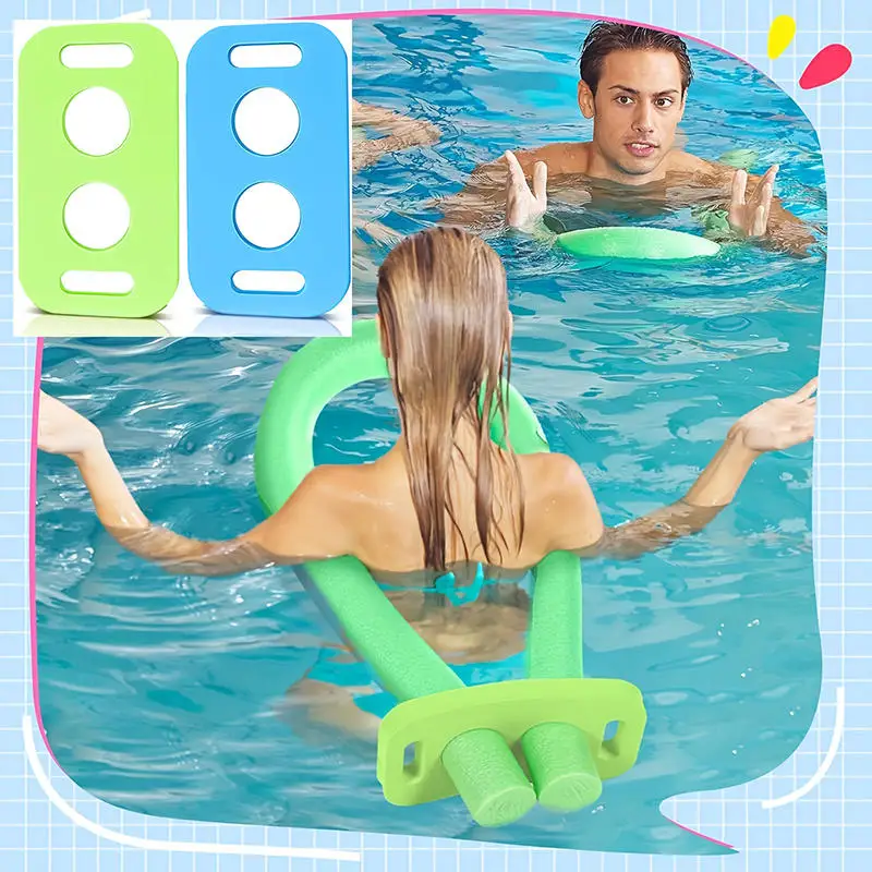 1 Stück Bunter Schwimmnudel-Verbinder aus EVA-Schaumstoff mit 2 Kreuzlöchern für Sommer, Wasser, Pool und Strand Image
