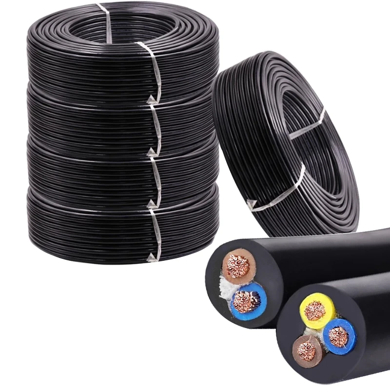 10 m/5 m PVC-Umhang-Wire-Kabel, 2 3 Multi-Cores, flexibles RVV-Wire, 20 18 17 15 13 AWG, Pure Copper, Haushaltsgerät, RVV-Kord