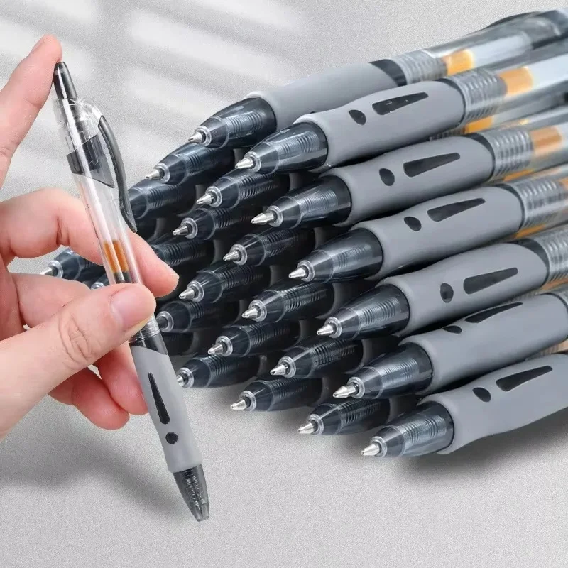 6–30-teiliges einziehbares Gelstift-Set mit schwarzer/roter/blauer Tinte, Kugelschreiber zum Schreiben, 0,5 mm, für Bürobedarf, Schule, Schreibwaren, Zubehör