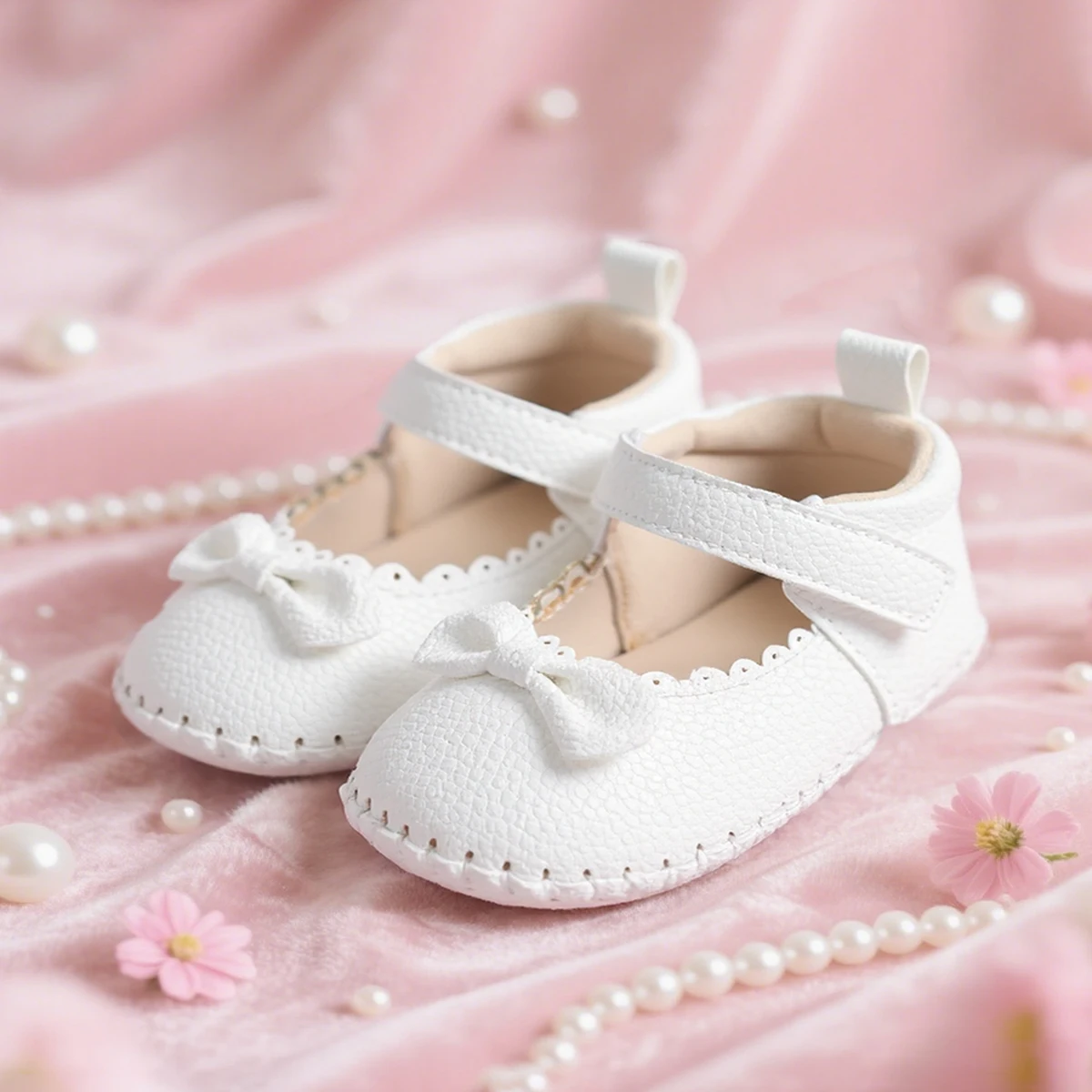 Nette Baby Casual PU Leder Erste Wanderer Bowknot Party Prinzessin Schuhe Für Kleine Mädchen Gummi Weiche Anti-slip Sohle 0-18 monate