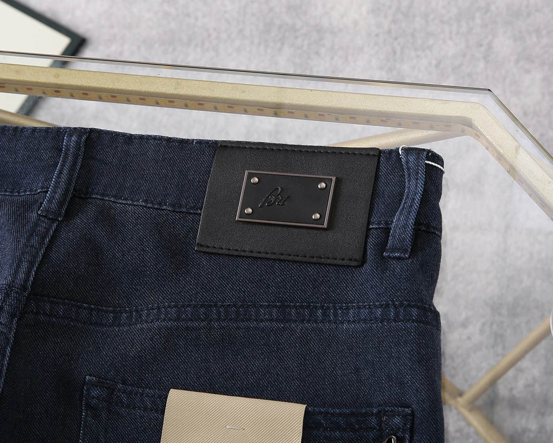BLLIYOSS BILLIONAIRE Jeans Dünne Baumwolle Männer 2025, Frühling Sommer Neue Casual Stickerei atmungsaktiv im Freien Große Größe 30–40 Hosen