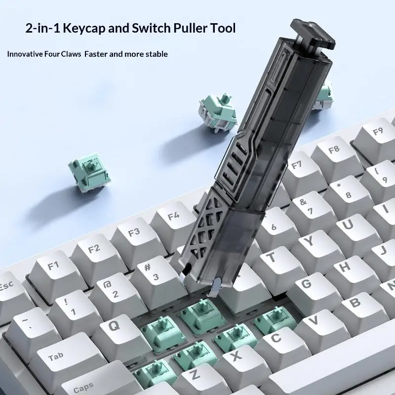 Universelles Tastenkappen-Entferner-Set 1/3/5-teilig 2-in-1 Tastaturzubehör Tastenkappen-Schalterabzieher Knopfextraktor für Tastaturen Image