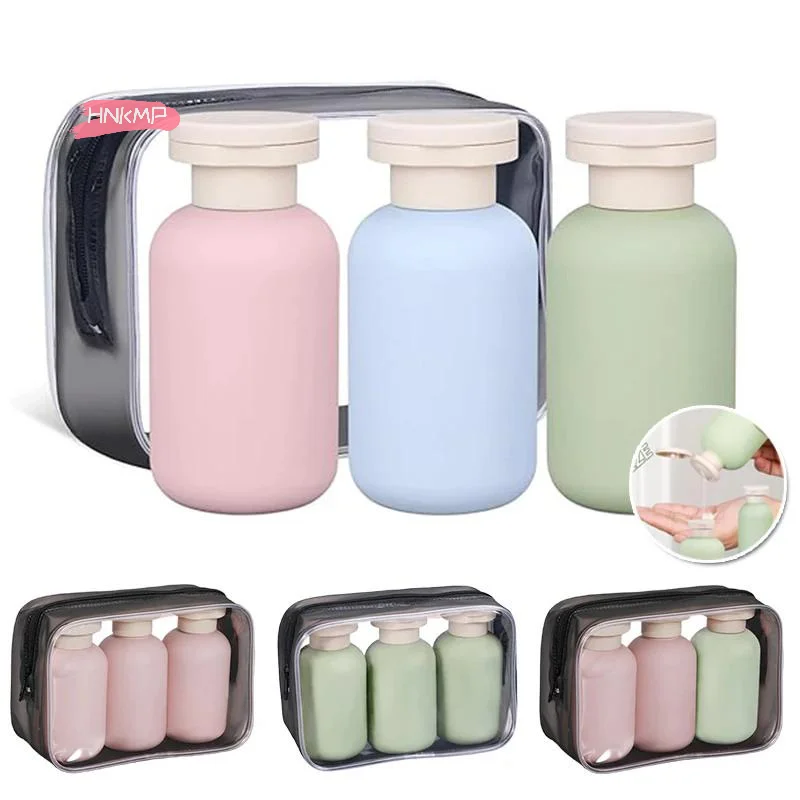 3-teiliges Set Weiche Auslaufsichere Reiseflaschen 100ml 3,4oz Tragbare Quetschtuben für Shampoo Lotion Nachfüllbare Reise-Essentials Image