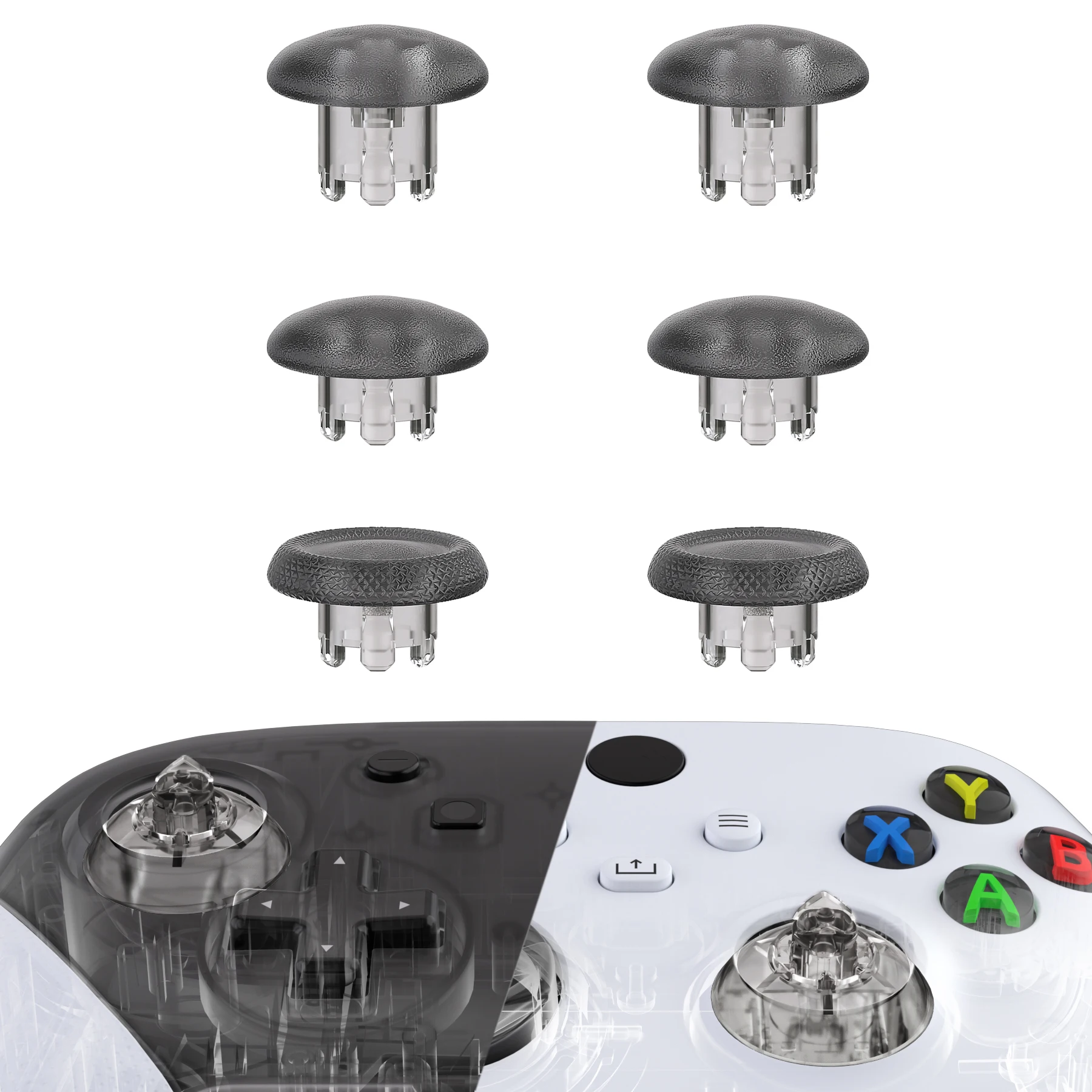 eXtremeRate Interchangeable Thumbsticks for Xbox Core Controller, Xbox One S/X, Xbox Elite V1, Swappable stick for NS Pro