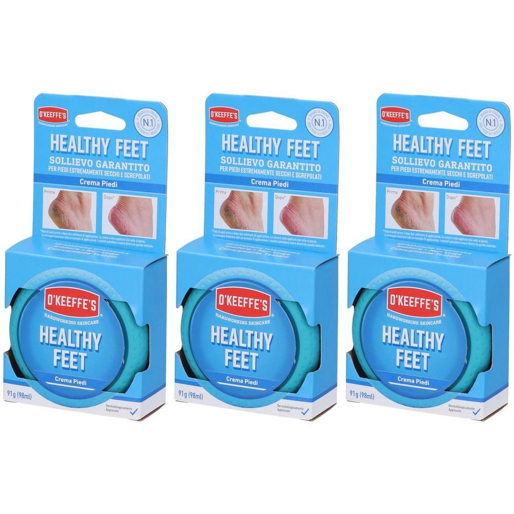 O'Keeffe's Healthy Feet Crema Piedi 3x91 g