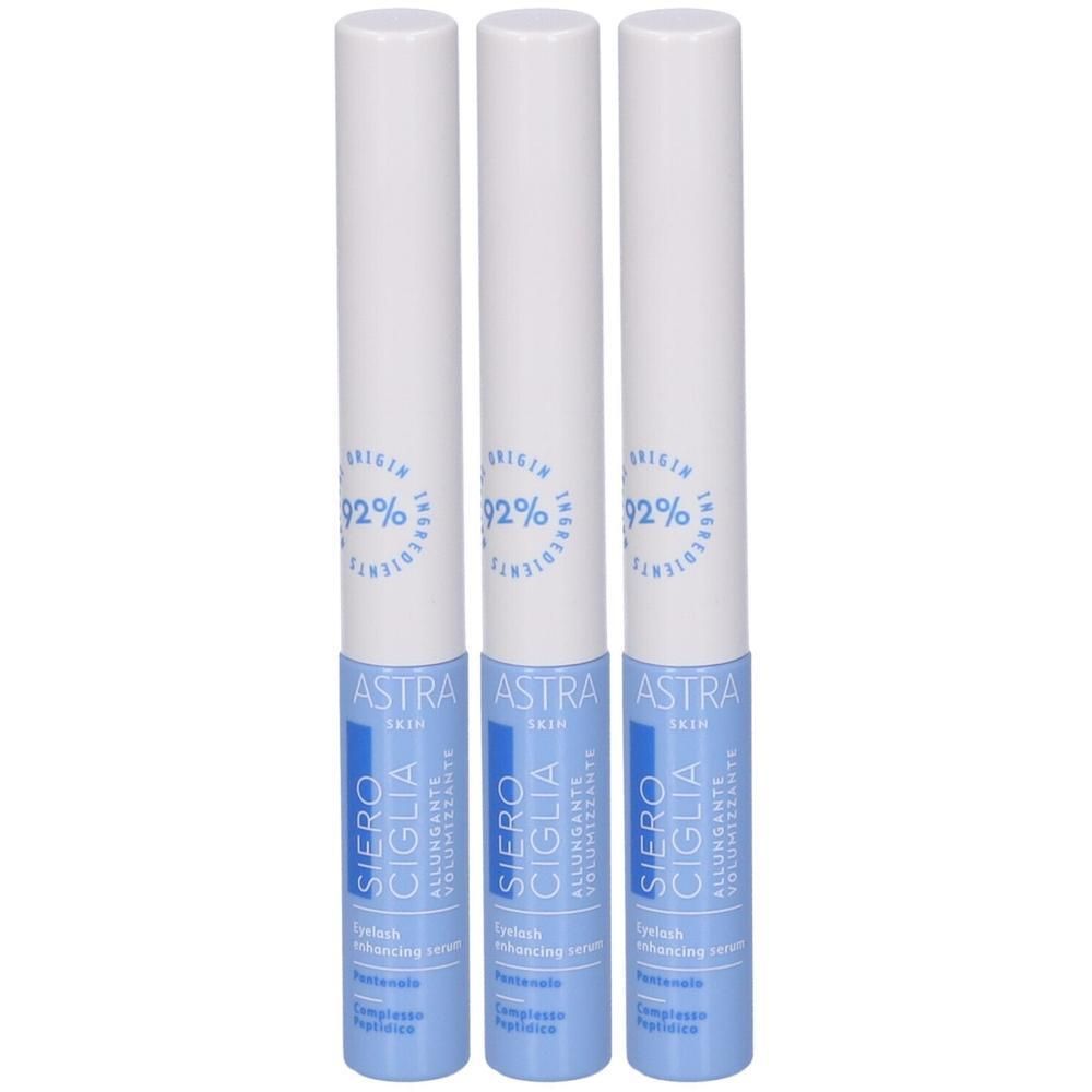 Astra Skin Siero Ciglia Trattamento Allungante Volumizzante 3x4 ml