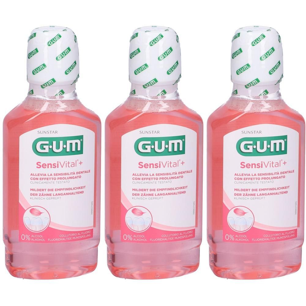 Gum Sensivital + Collutorio 300 Ml 3x300 ml