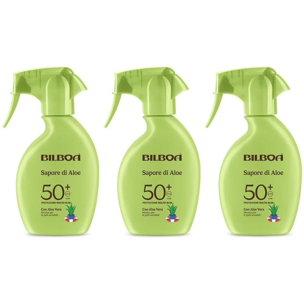 Bilboa Sapore di Aloe Crema Solare Trigger SPF 50+ con aloe vera 3x250
