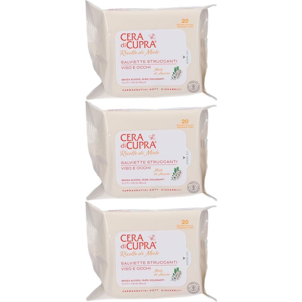 Cera di Cupra Salviette Struccanti 3x20 St
