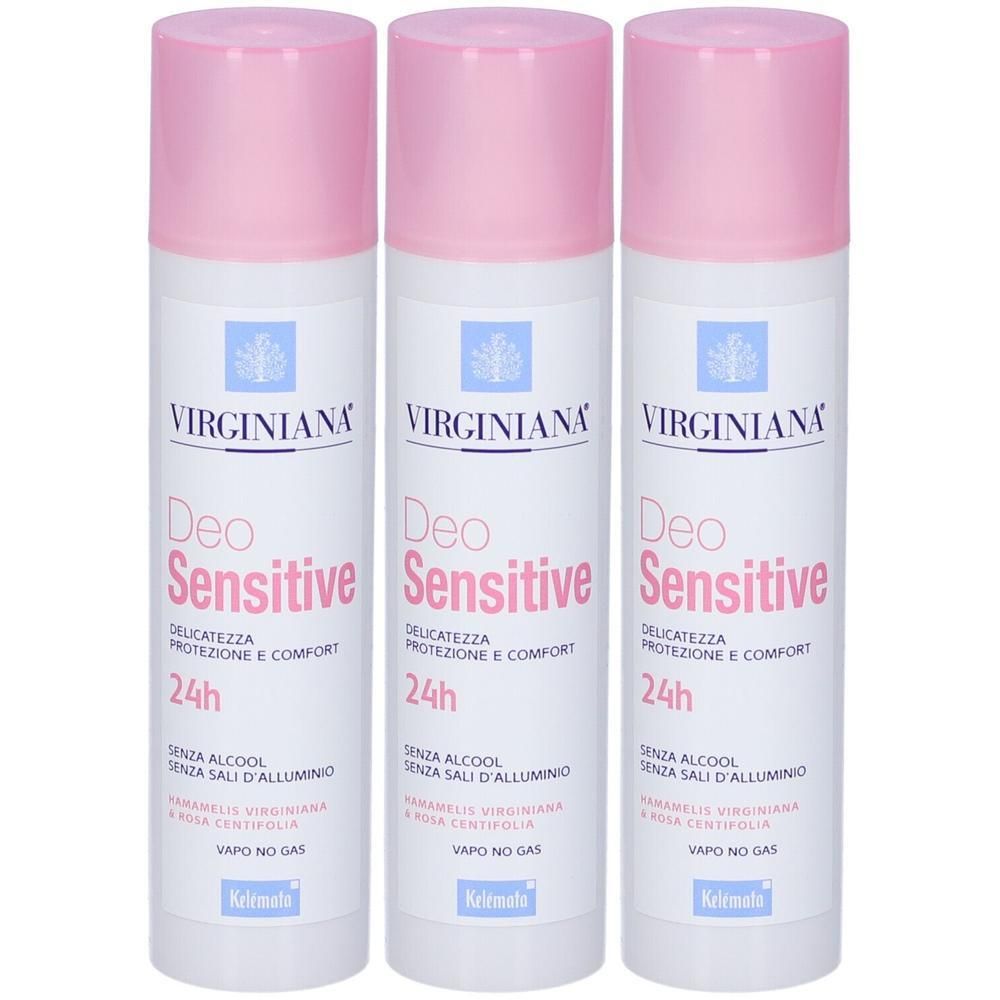 Virginiana Deodorante Sensitive 24h Spray 3x100 ml