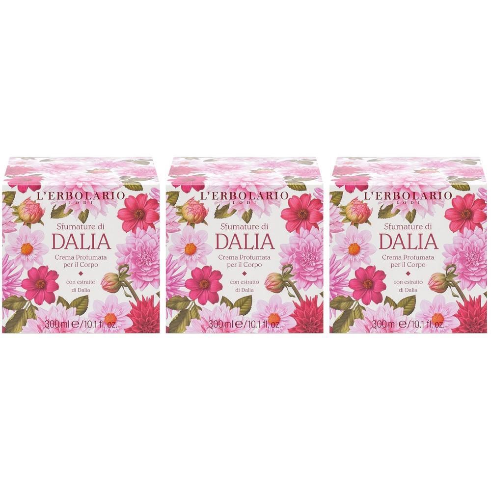 L´Erbolario Crema Profumata per il Corpo Sfumature di Dalia 3x300 ml