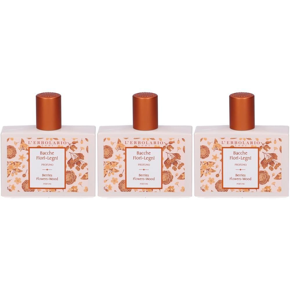 L`Erbolario Profumo Bacche Fiori Legni 3x50 ml