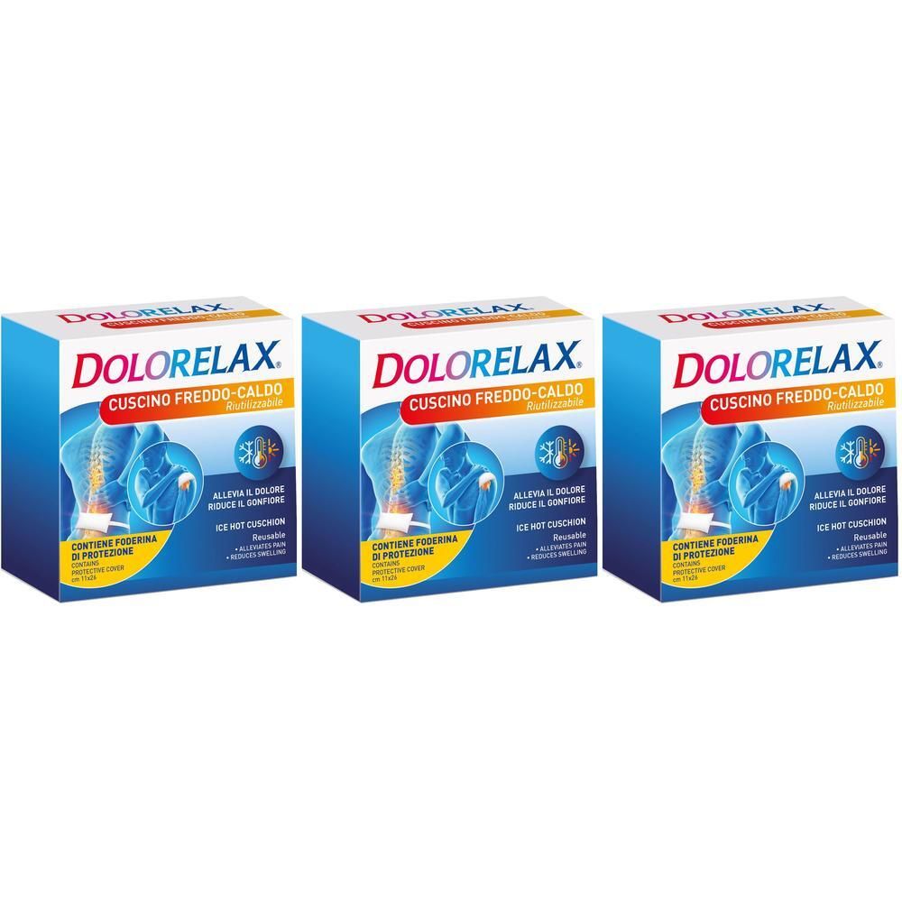 Dolorelax Ice Hot Cuscino Riutilizzabile 11x26 cm 3x1 St