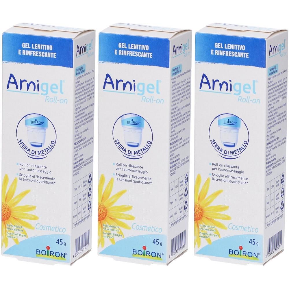 Arnigel Roll-On Gel Lenitivo Rinfrescante 3x45 g