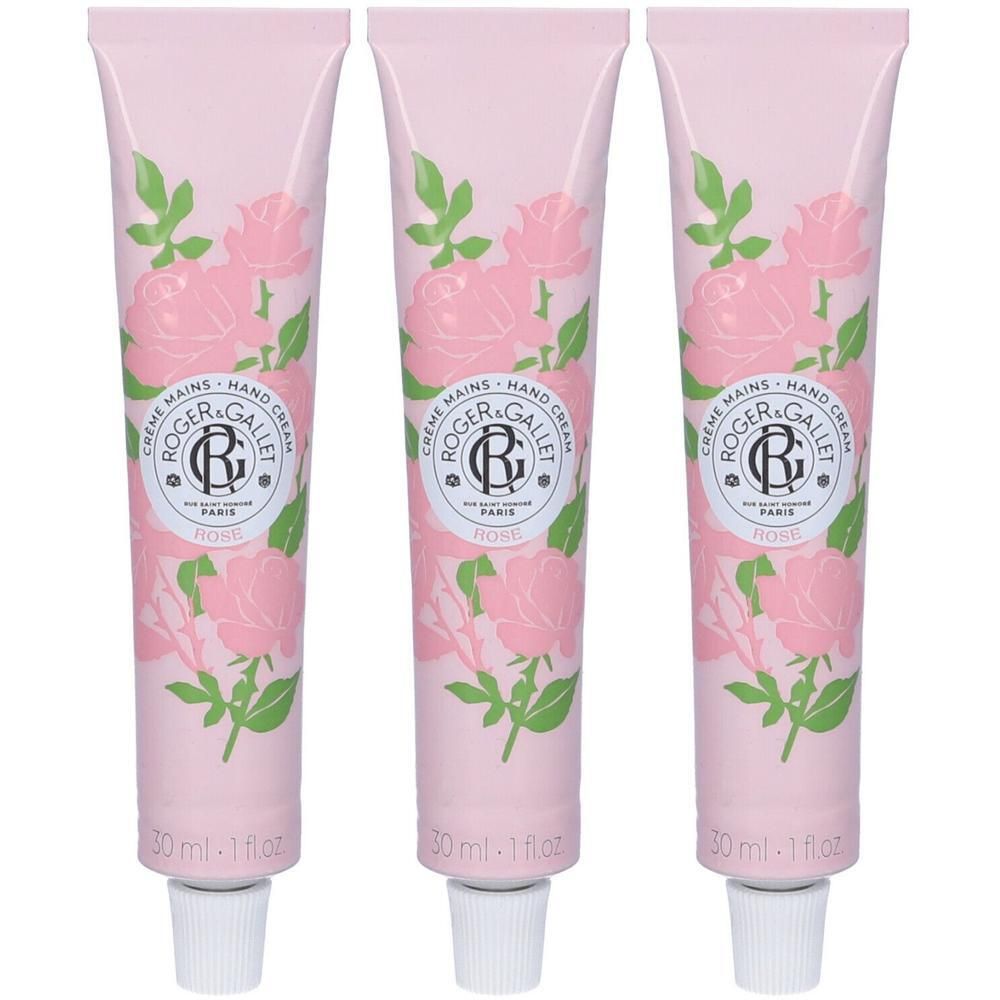 ROGER&GALLET Crema Mani di Benessere Rose 3x30 ml